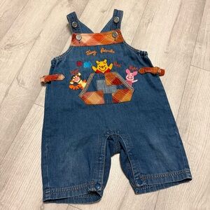 Disney Winnie the Pooh Blue Overalls